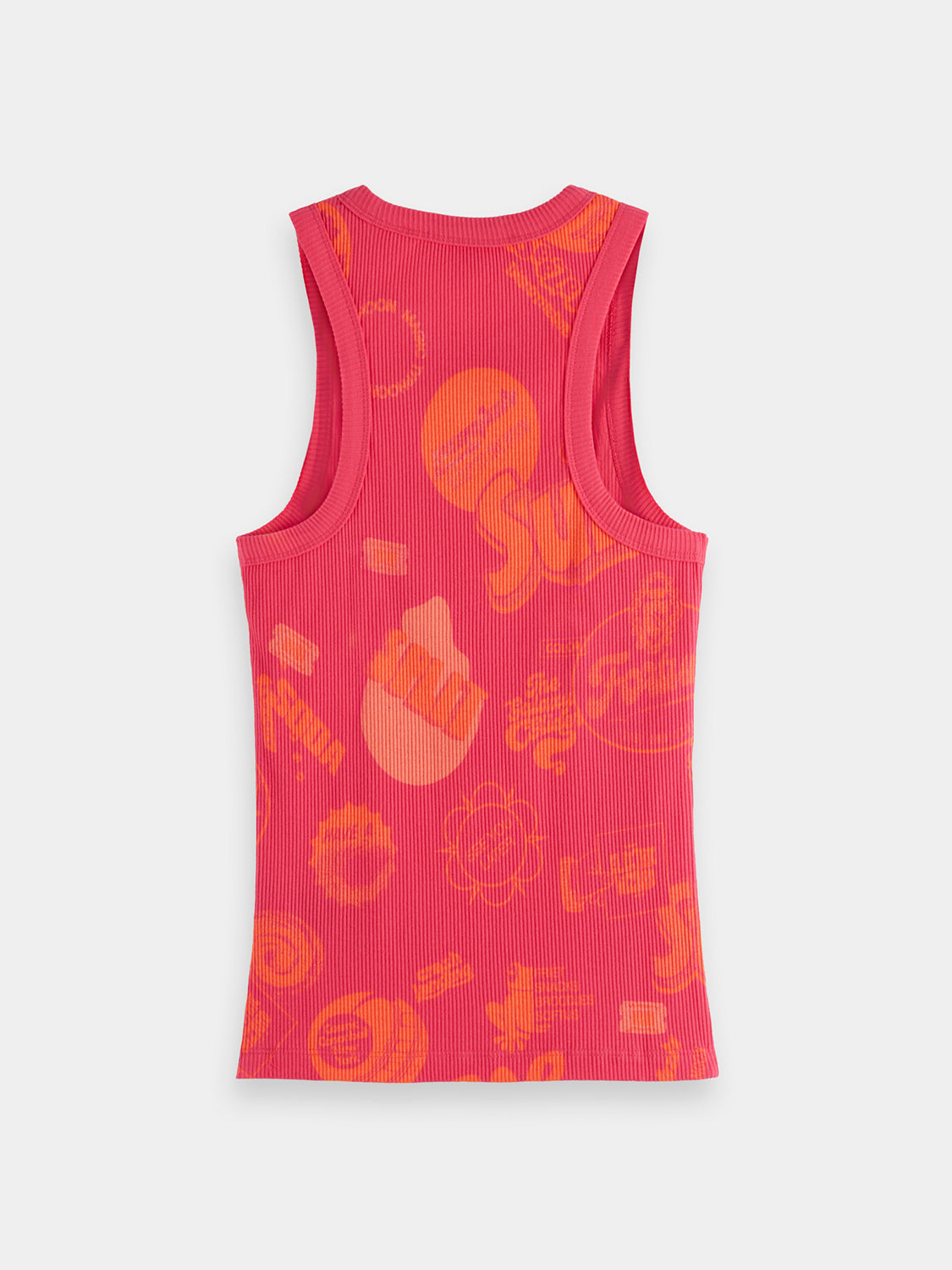 Printed ribbed tank - Scotch & Soda AU