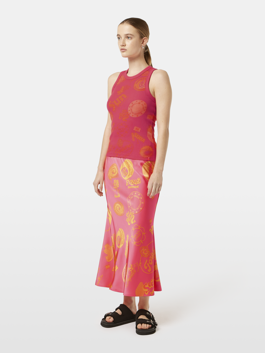 Printed ribbed tank - Scotch & Soda AU