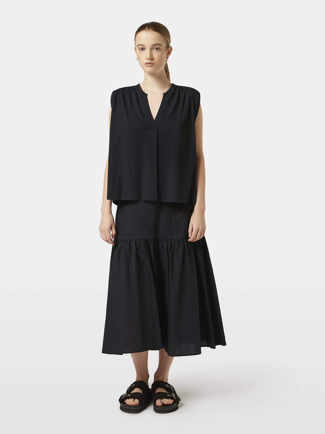 Drapey v-neck top - Scotch & Soda AU