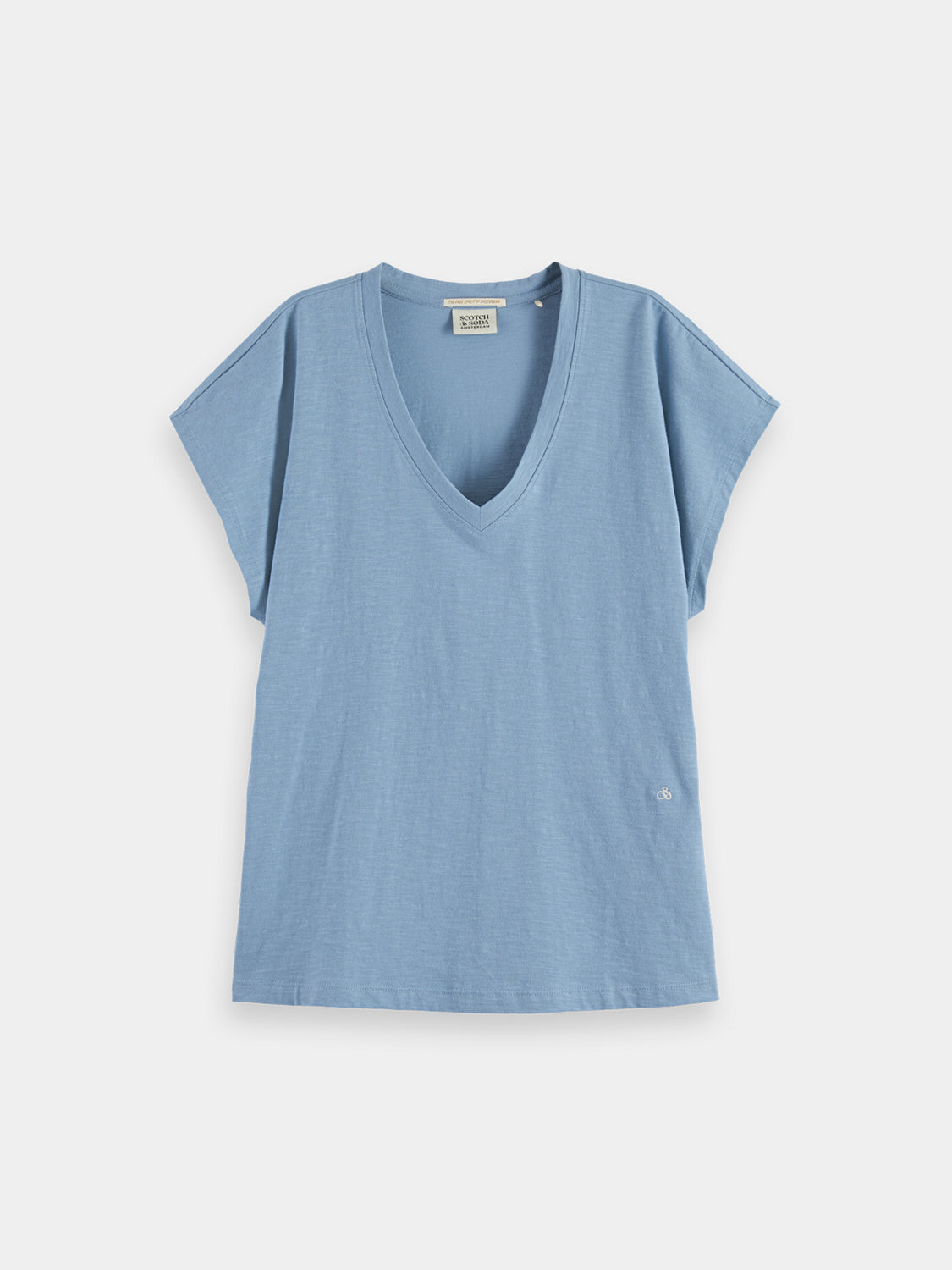 Slub v-neck t-shirt - Scotch & Soda AU