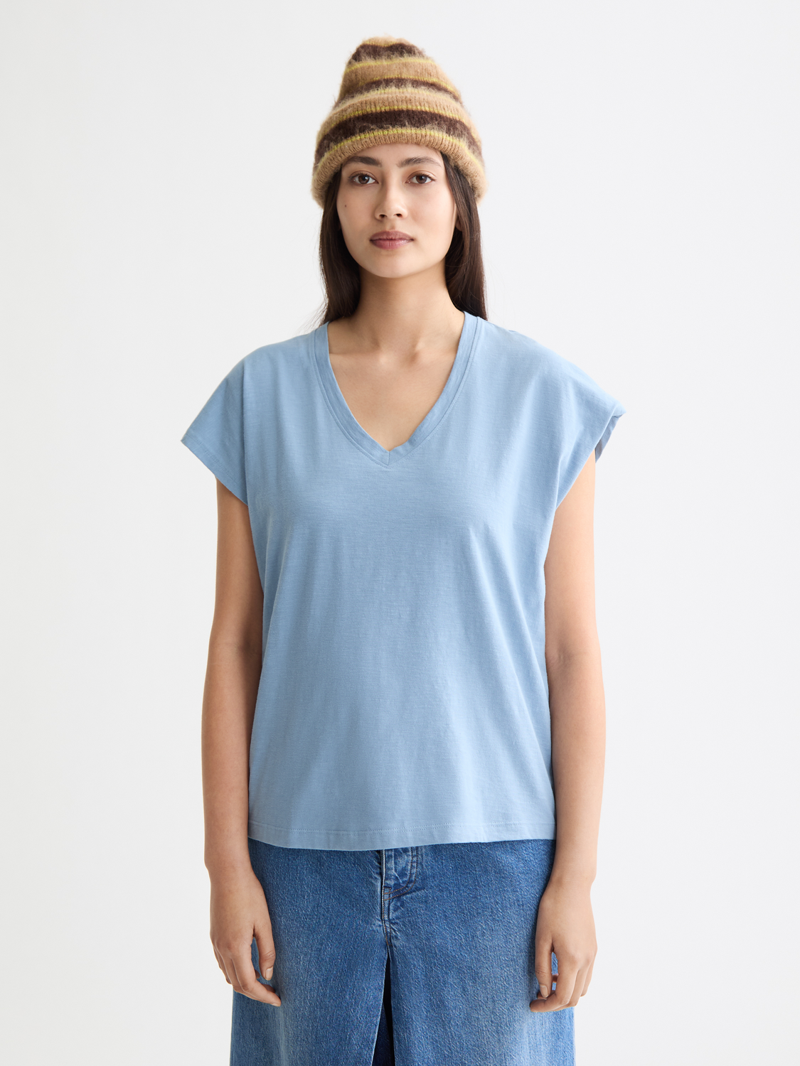 Slub v-neck t-shirt - Scotch & Soda AU