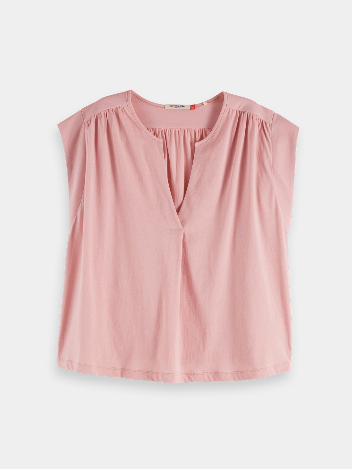 Drapey v-neck t-shirt - Scotch & Soda AU