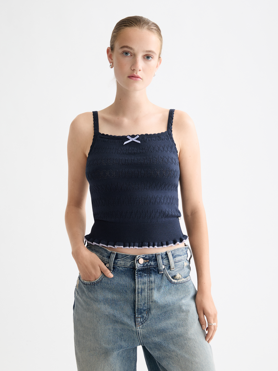 Pointelle knitted tank - Scotch & Soda AU