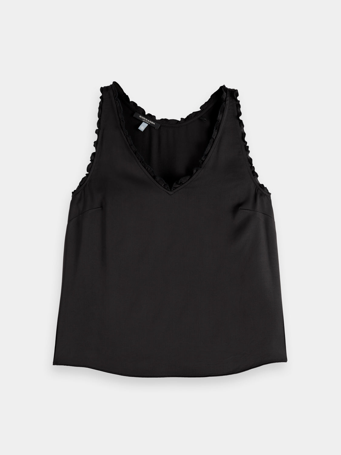V-neck ruffle tank - Scotch & Soda AU