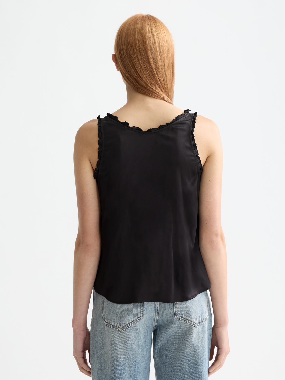 V-neck ruffle tank - Scotch & Soda AU