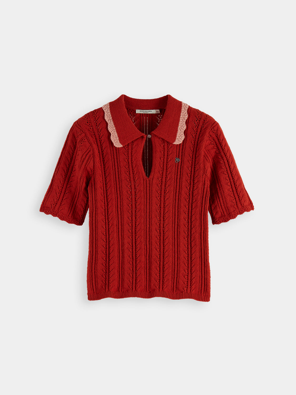Pointelle collared polo - Scotch & Soda AU