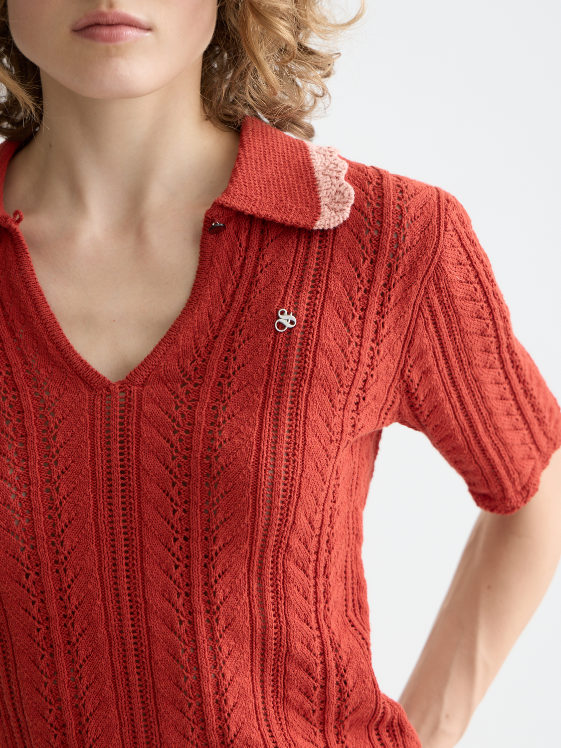 Pointelle collared polo - Scotch & Soda AU