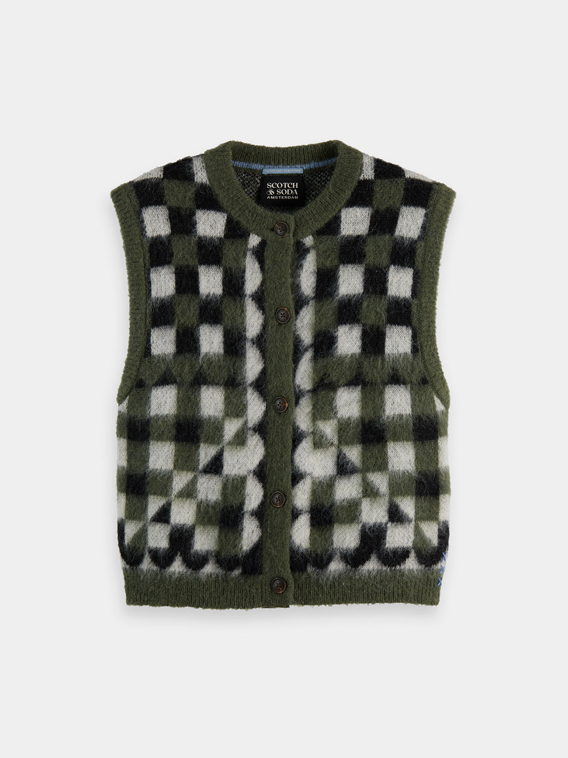 Fuzzy jacquard spencer - Scotch & Soda AU