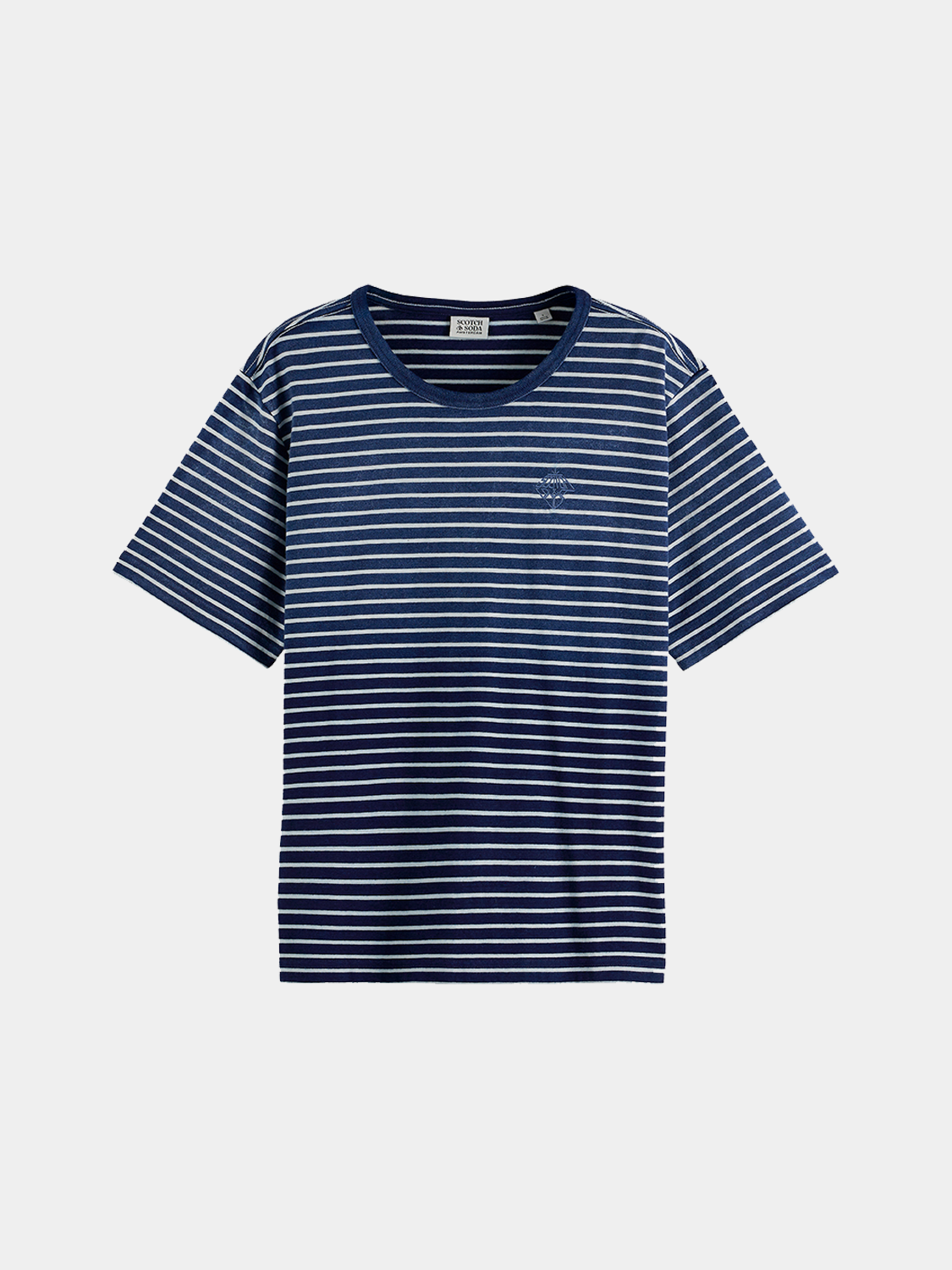 Indigo washed t-shrit - Scotch & Soda AU