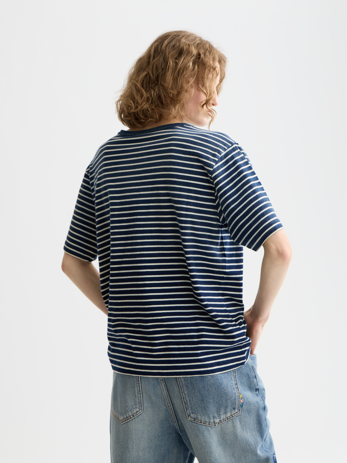 Indigo washed t-shrit - Scotch & Soda AU