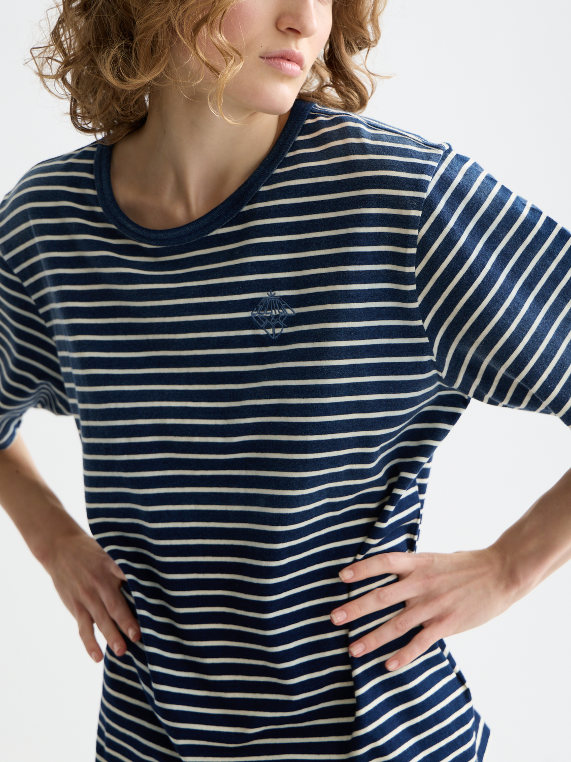 Indigo washed t-shrit - Scotch & Soda AU