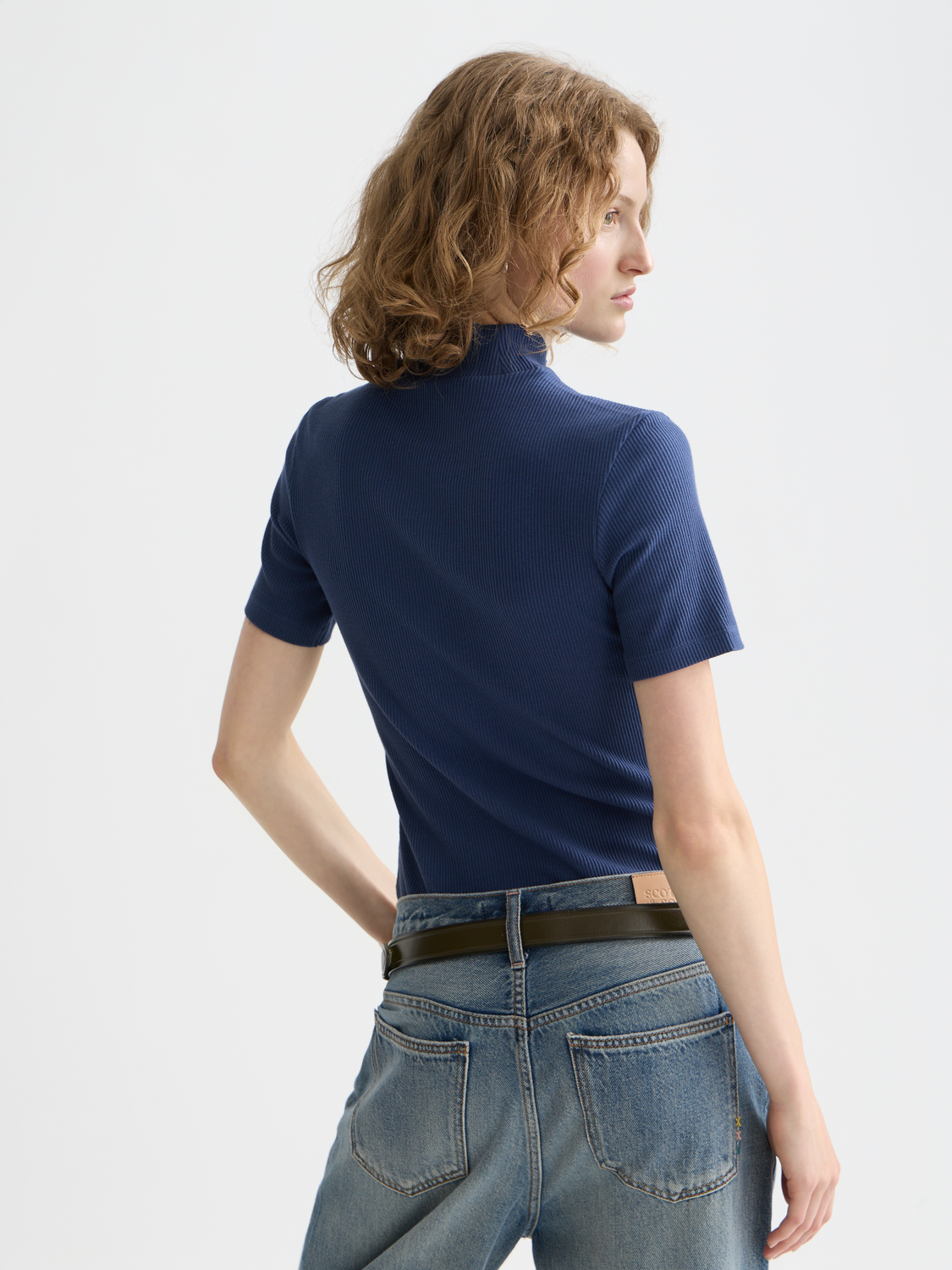 Mock neck rib top - Scotch & Soda AU