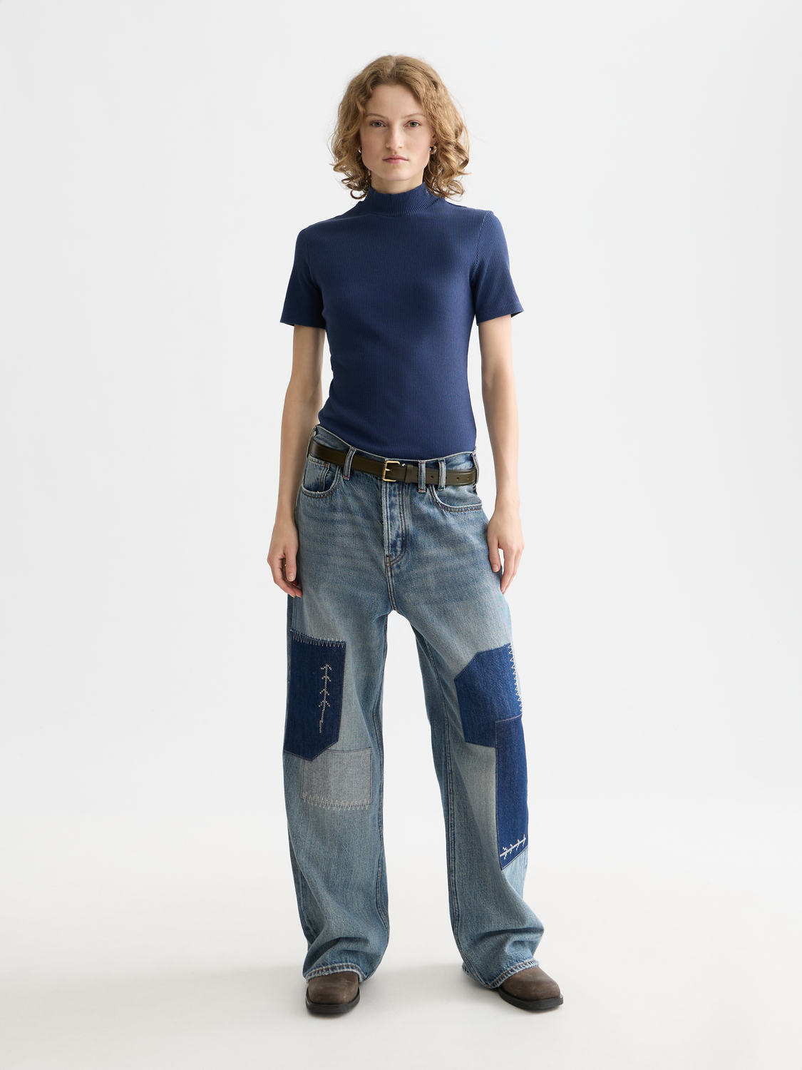 Mock neck rib top - Scotch & Soda AU