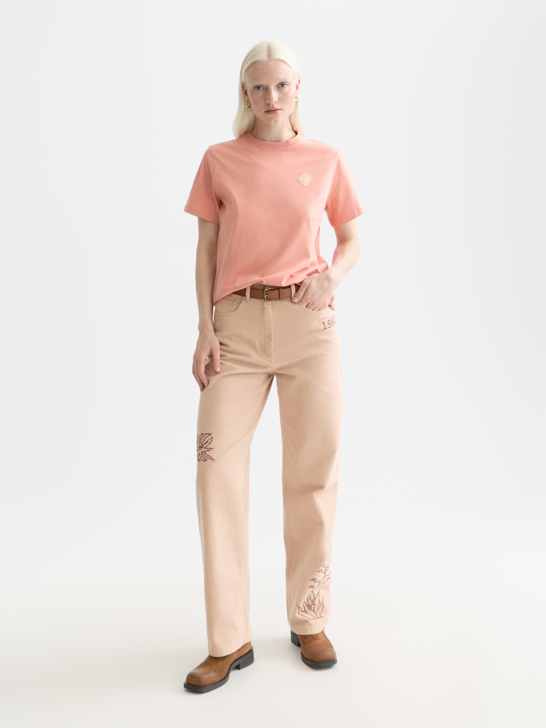 Embroidered t-shirt - Scotch & Soda AU