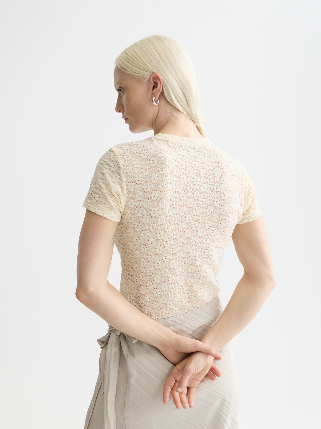 Open structure t-shirt - Scotch & Soda AU