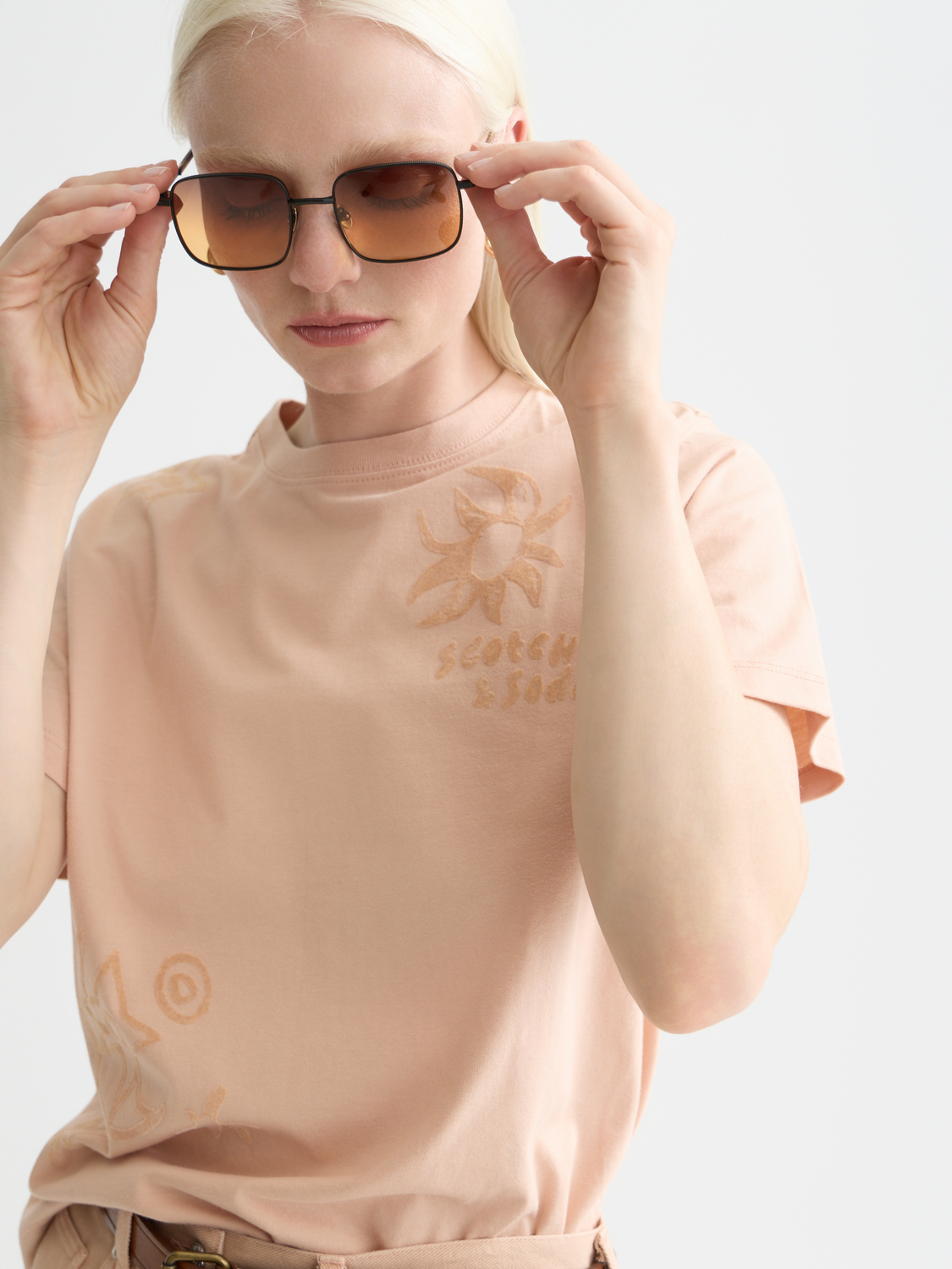 Flock print t-shirt - Scotch & Soda AU