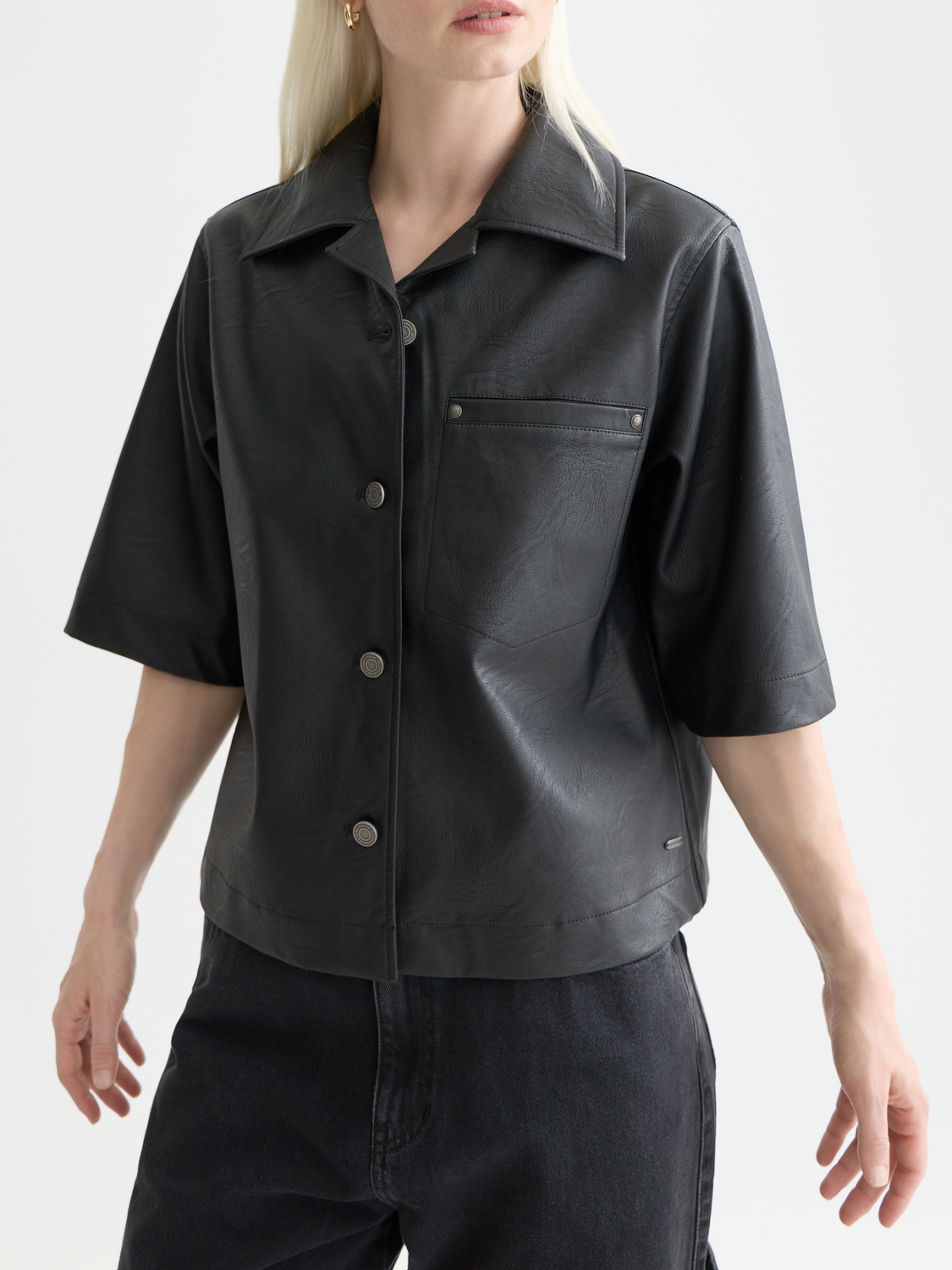 Faux leather shirt - Scotch & Soda AU