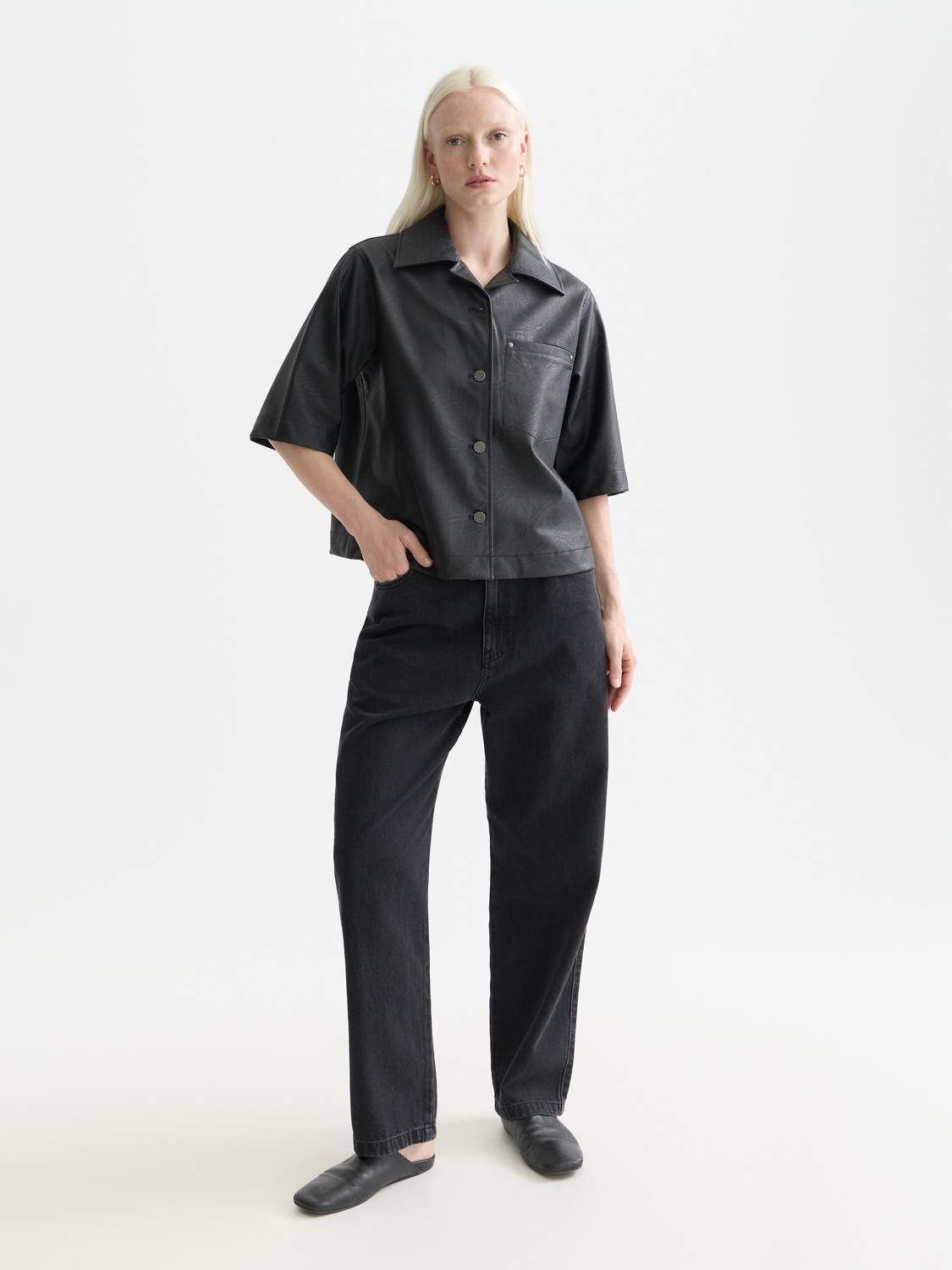 Faux leather shirt - Scotch & Soda AU