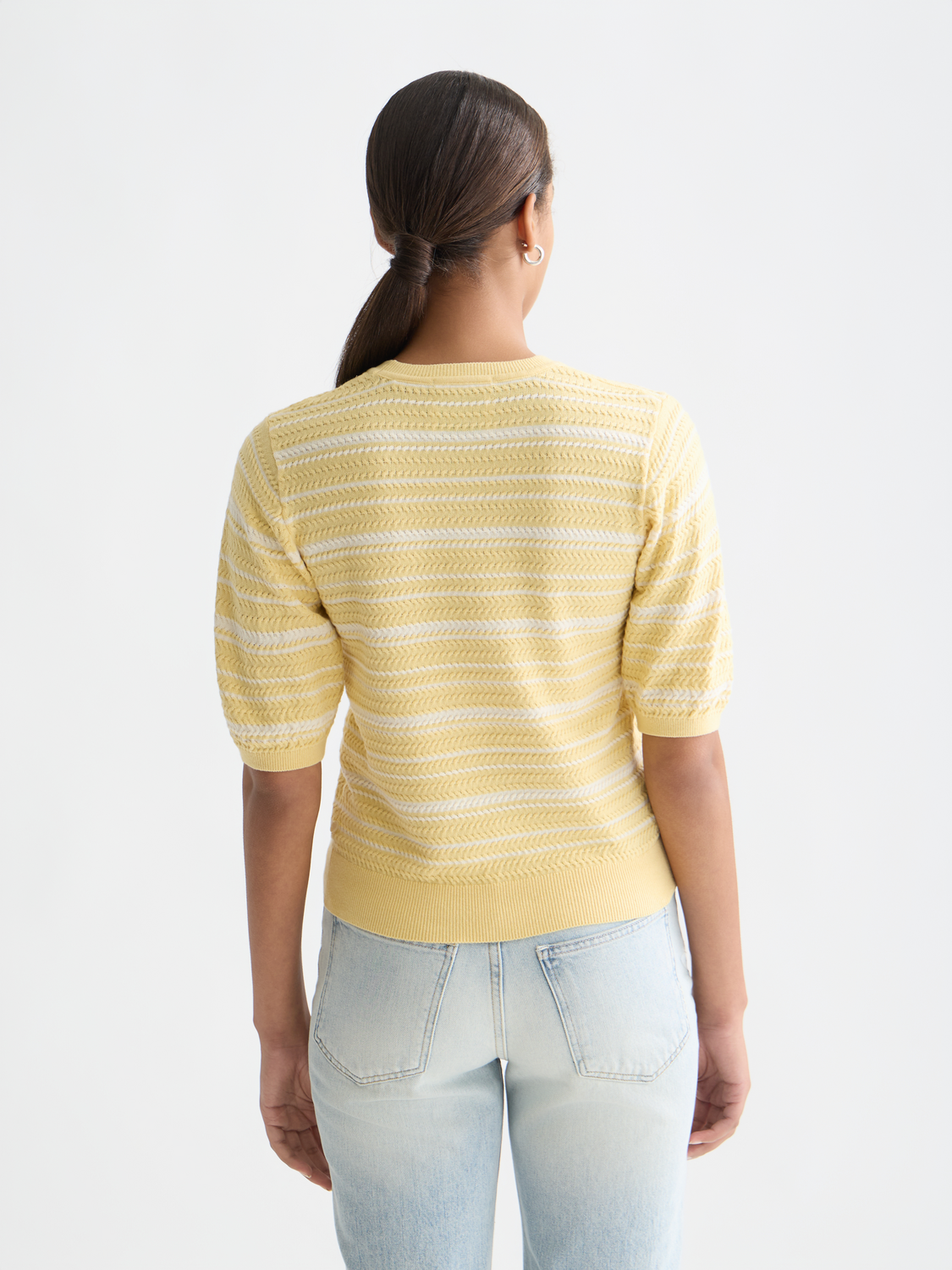 Striped knitted t-shirt - Scotch & Soda AU
