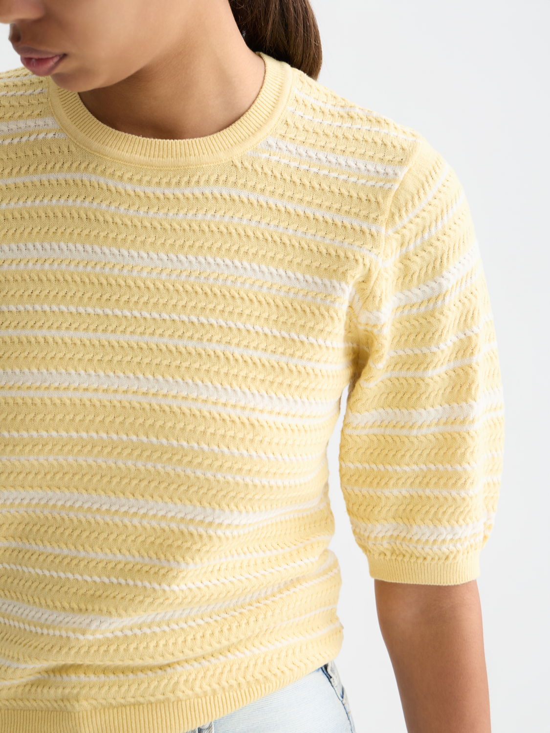 Striped knitted t-shirt - Scotch & Soda AU