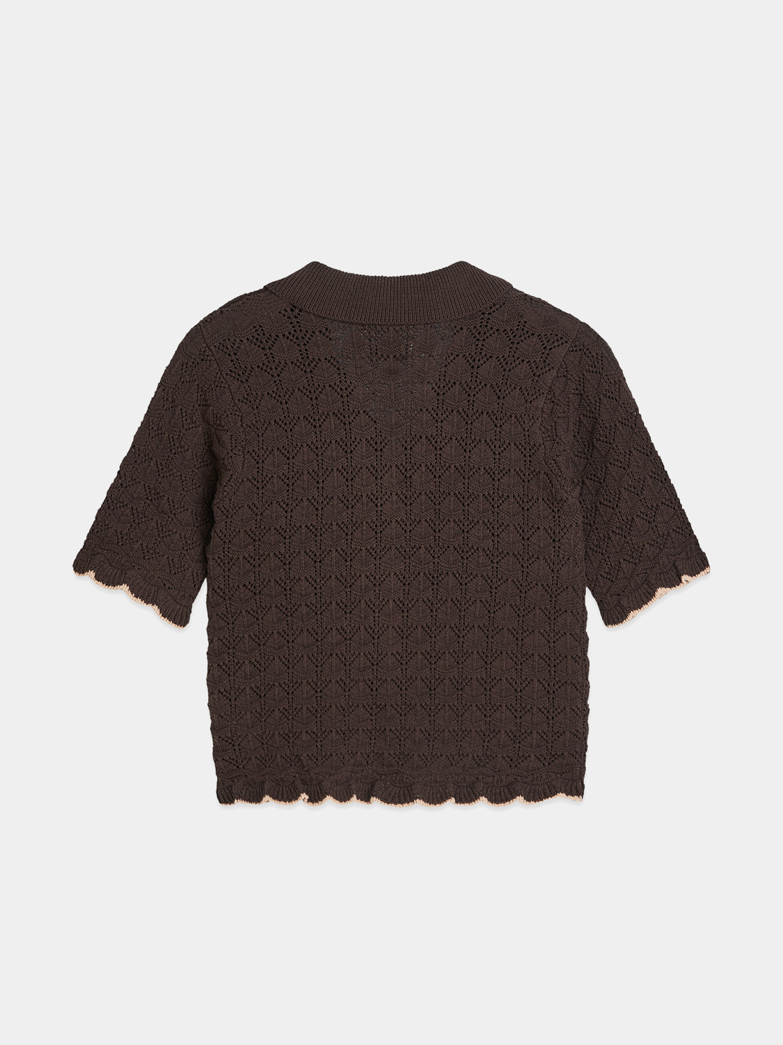 Pointelle short sleeved cardigan - Scotch & Soda AU