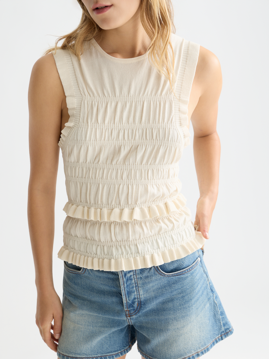 Smock stitched tank - Scotch & Soda AU