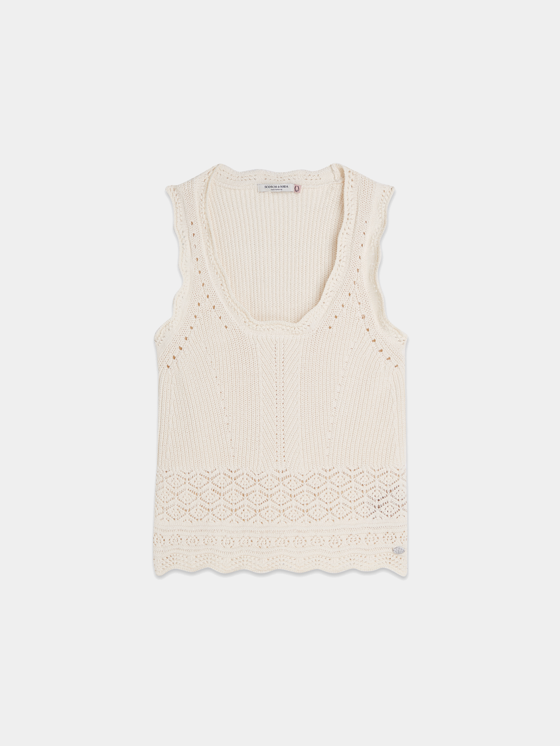 Pointelle knitted vest - Scotch & Soda AU