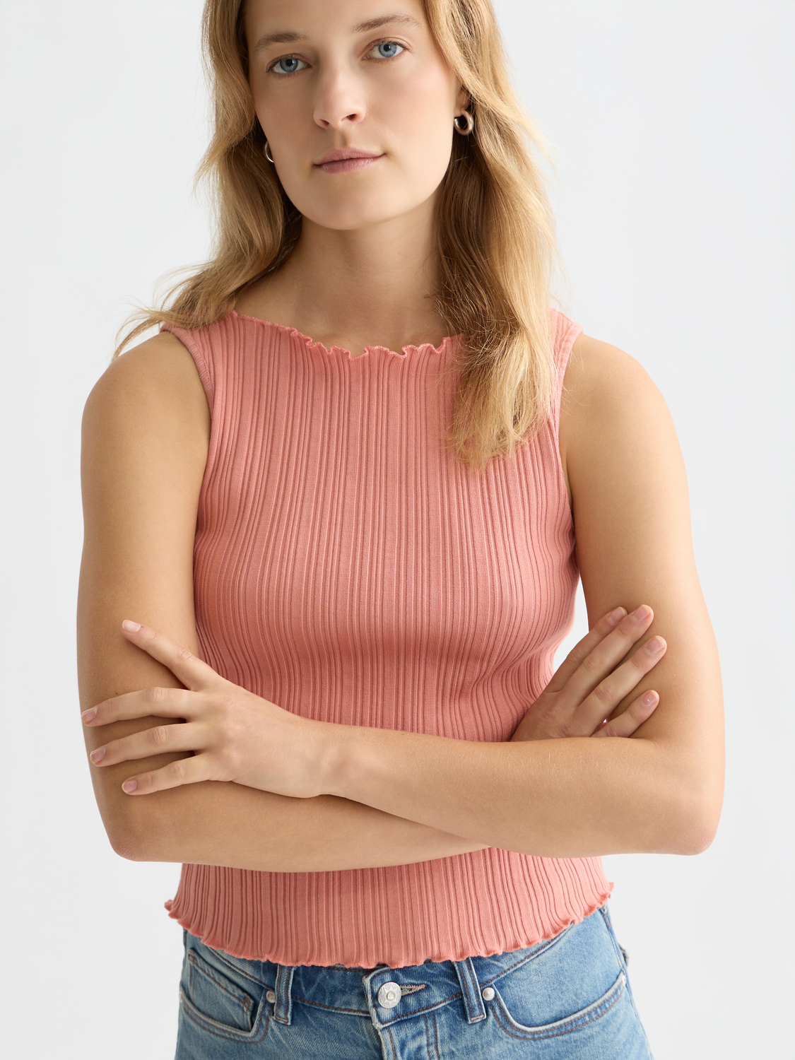 Structured ribbed tank - Scotch & Soda AU