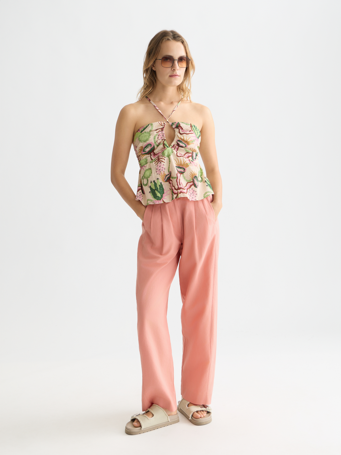 Seersucker halter tank - Scotch & Soda AU
