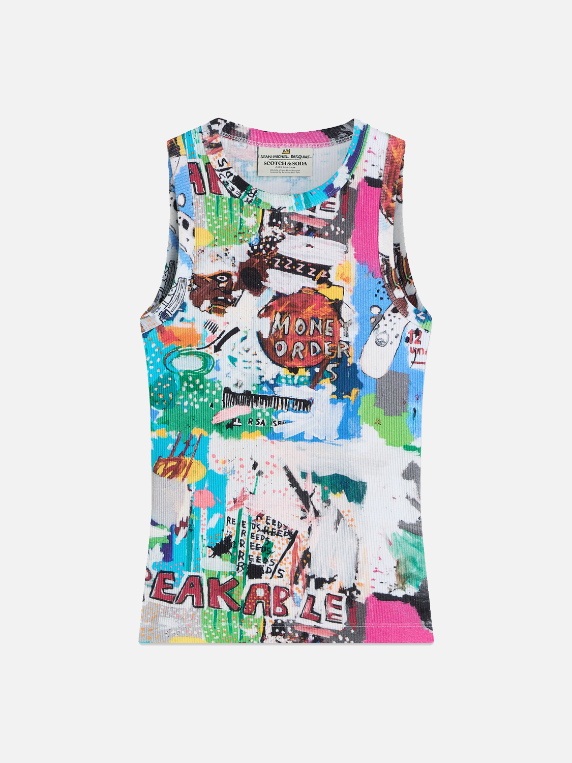 Basquiat rib racer tank - Scotch & Soda AU