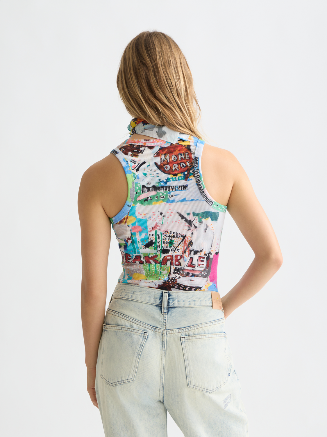 Basquiat rib racer tank - Scotch & Soda AU