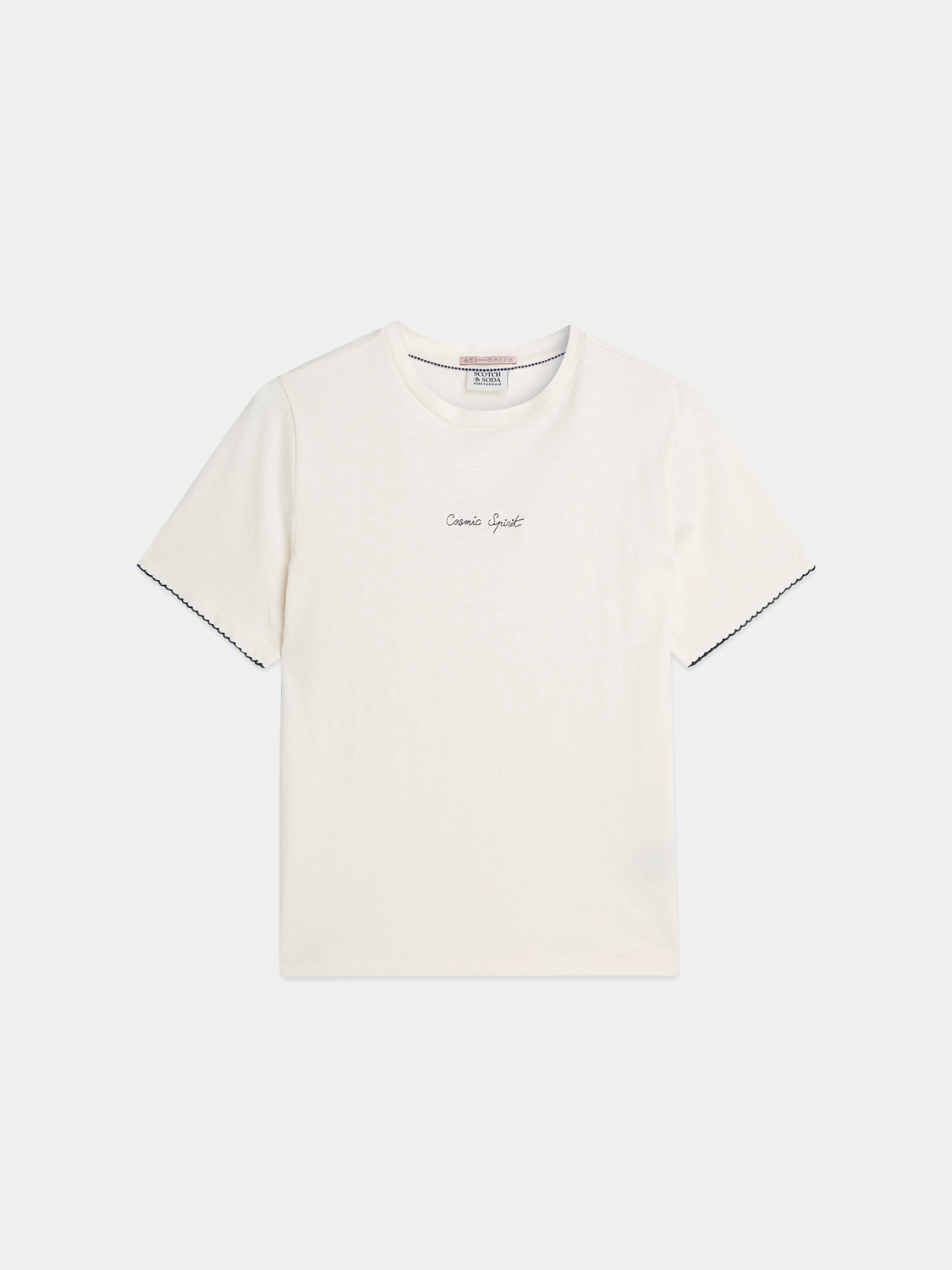Embroidered slub t-shirt - Scotch & Soda AU
