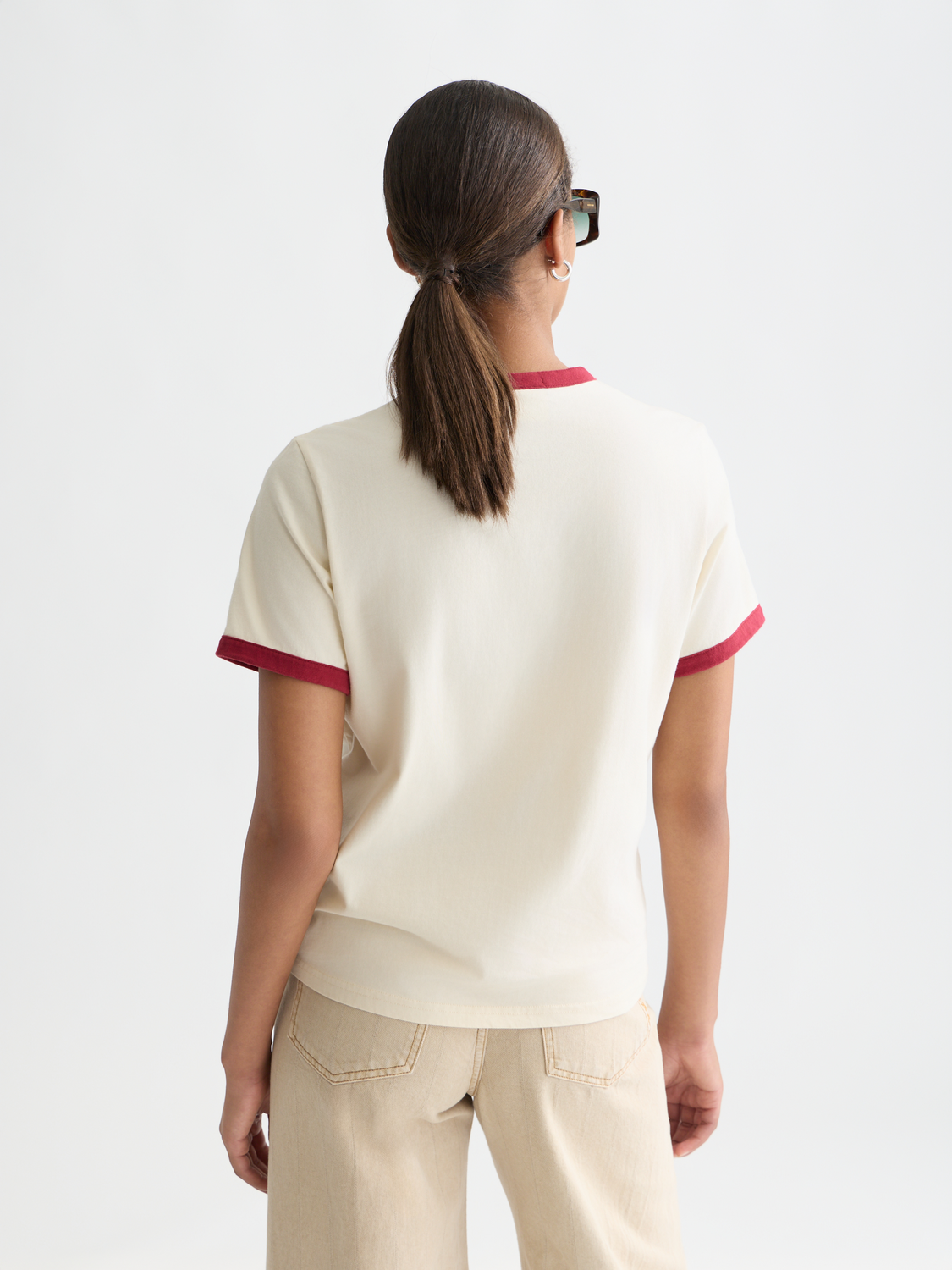 Contrast binding t-shirt - Scotch & Soda AU