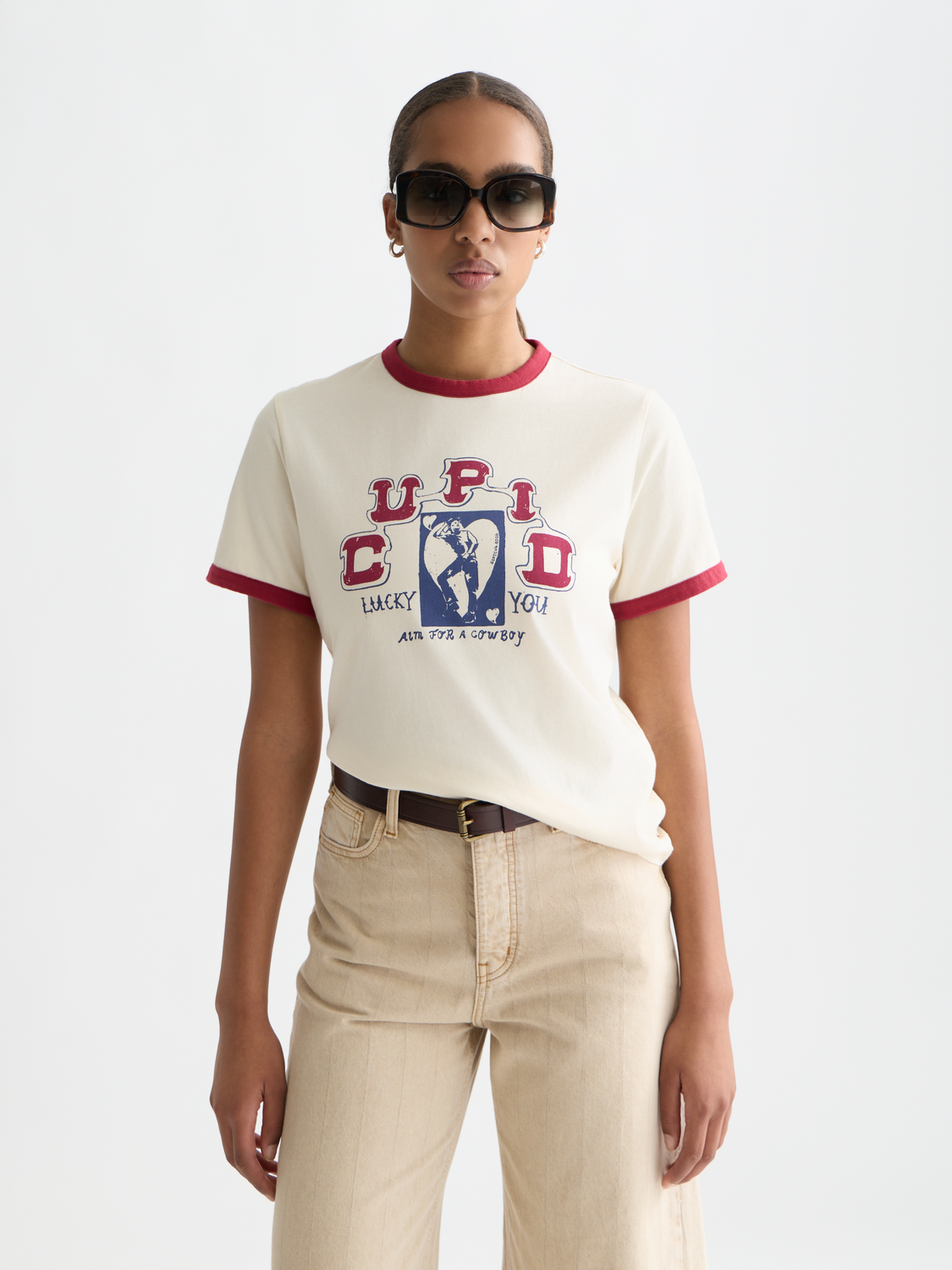 Contrast binding t-shirt - Scotch & Soda AU