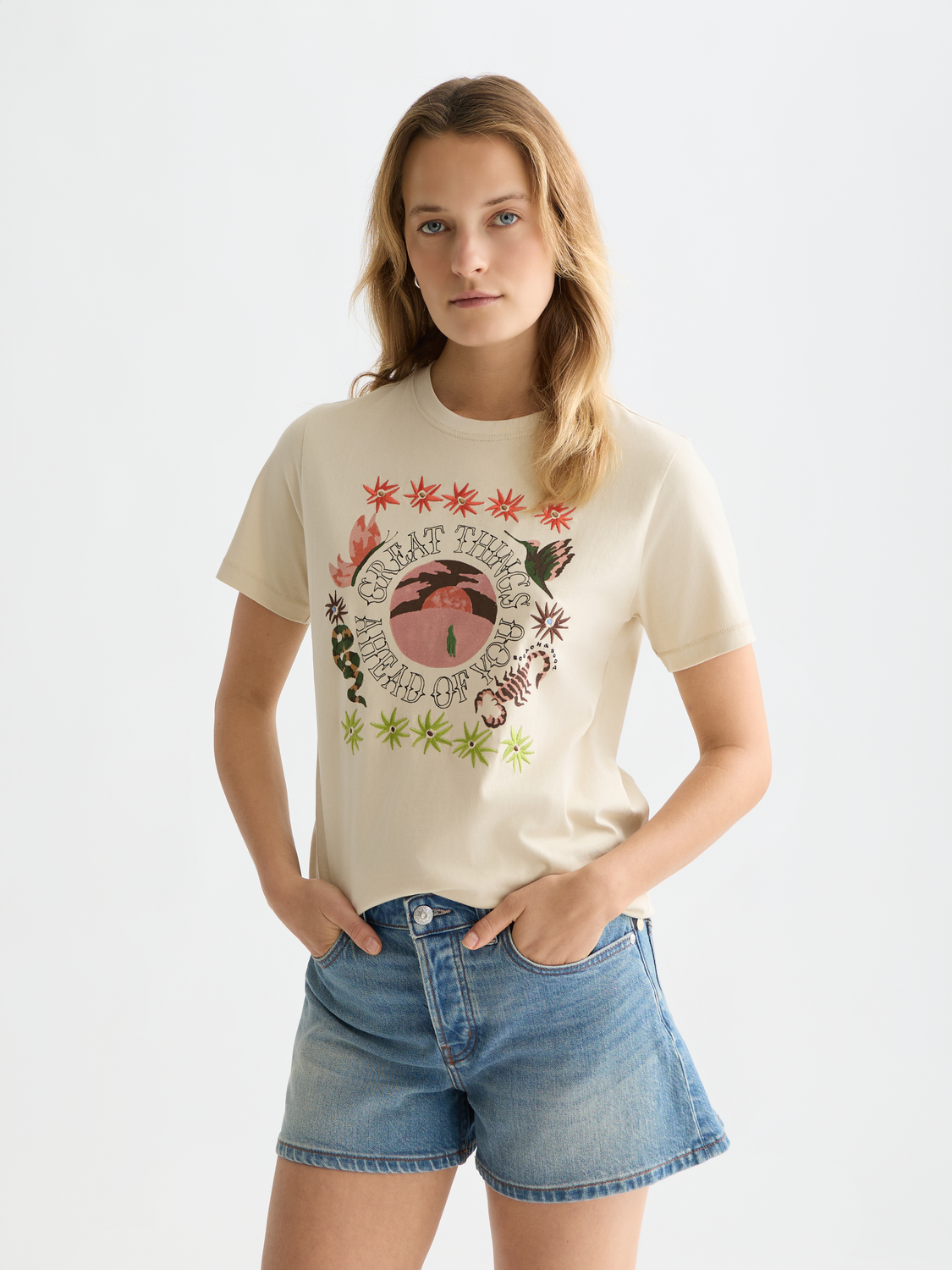 Embroidered artwork t-shirt - Scotch & Soda AU