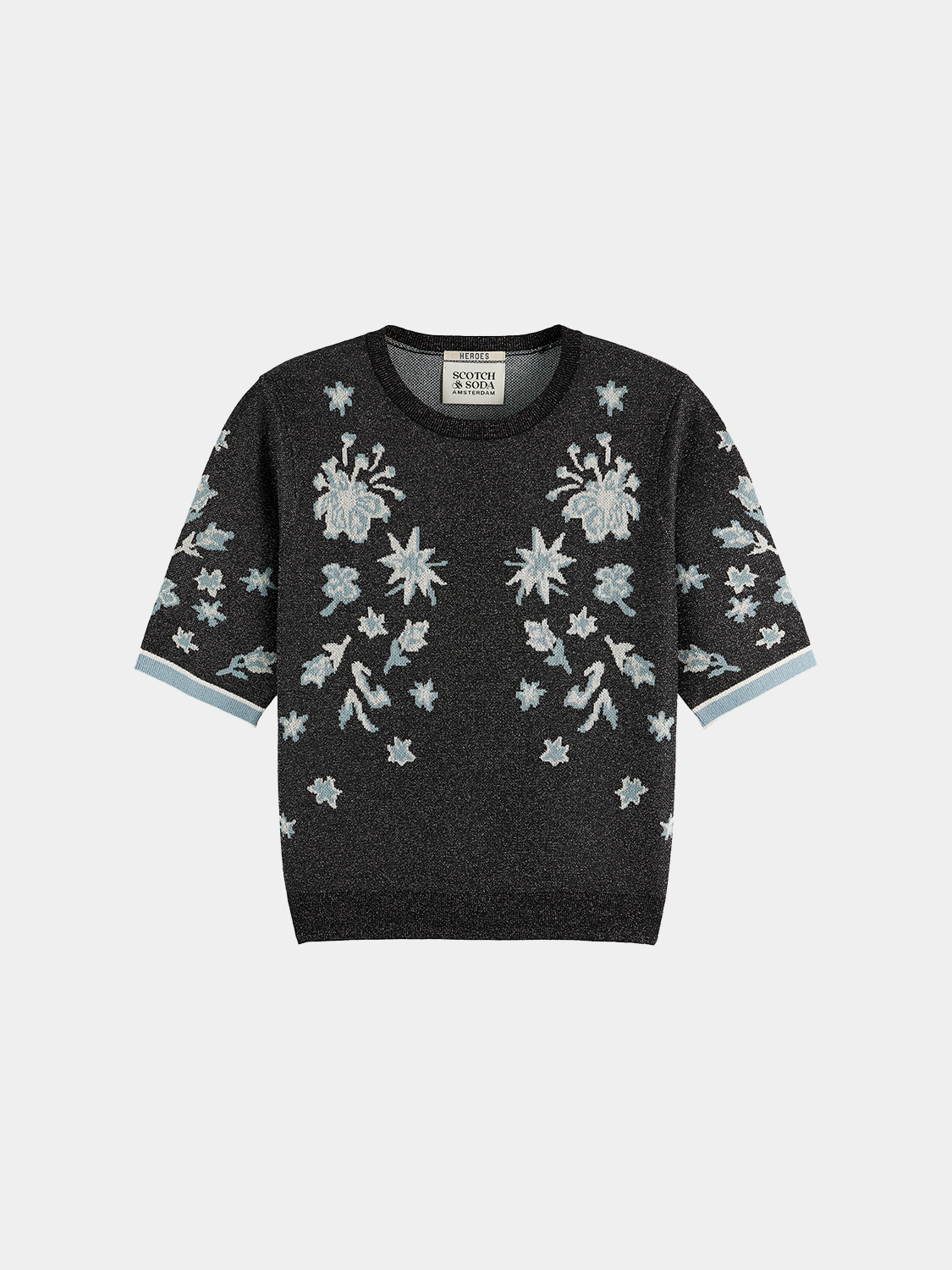 Jacquard short sleeved top - Scotch & Soda AU