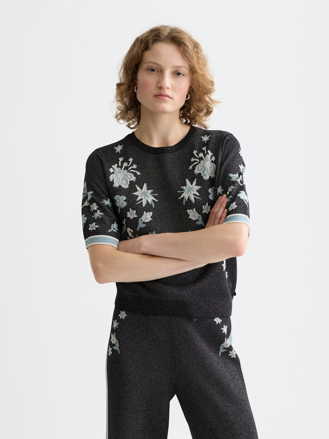 Jacquard short sleeved top - Scotch & Soda AU