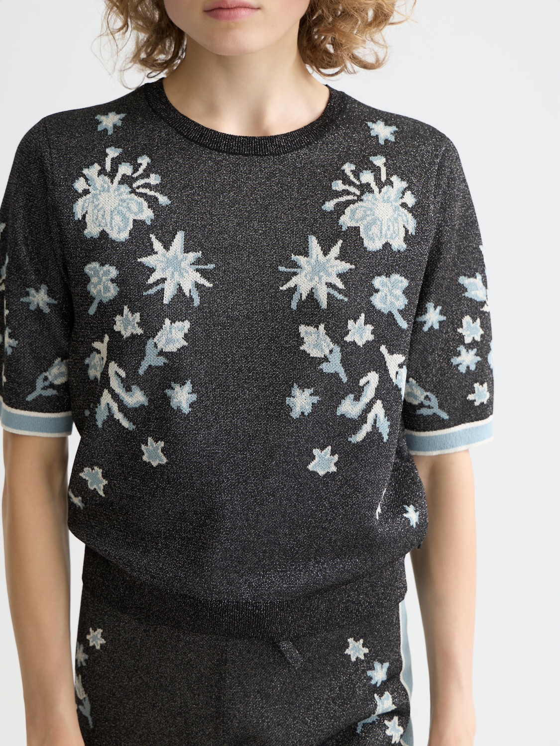 Jacquard short sleeved top - Scotch & Soda AU