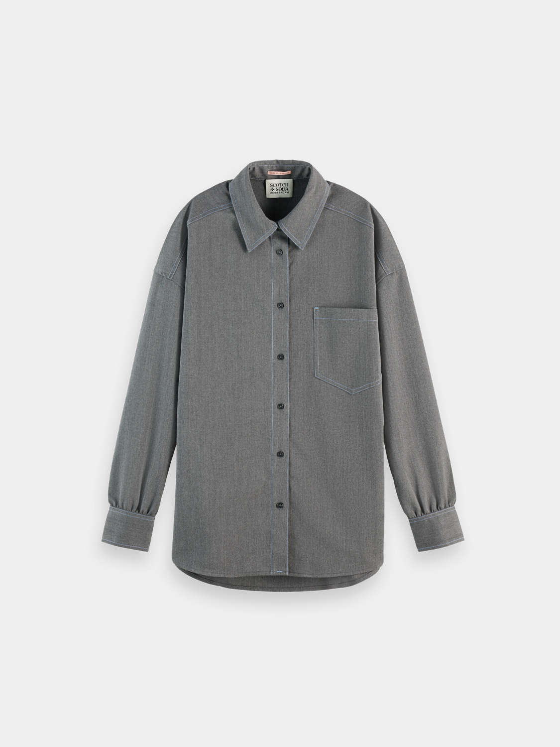 Girlfriend herringbone shirt - Scotch & Soda AU