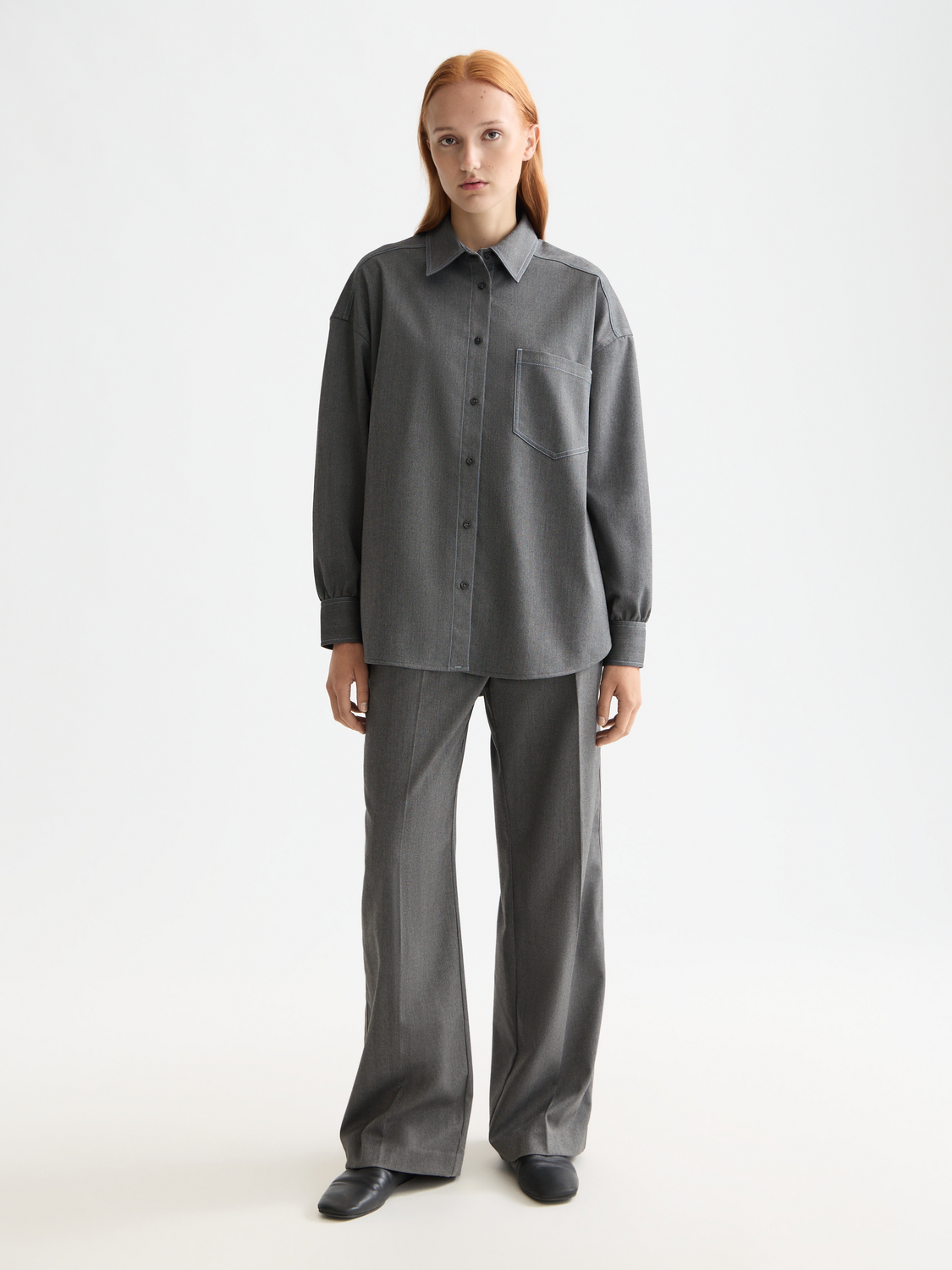 Girlfriend herringbone shirt - Scotch & Soda AU