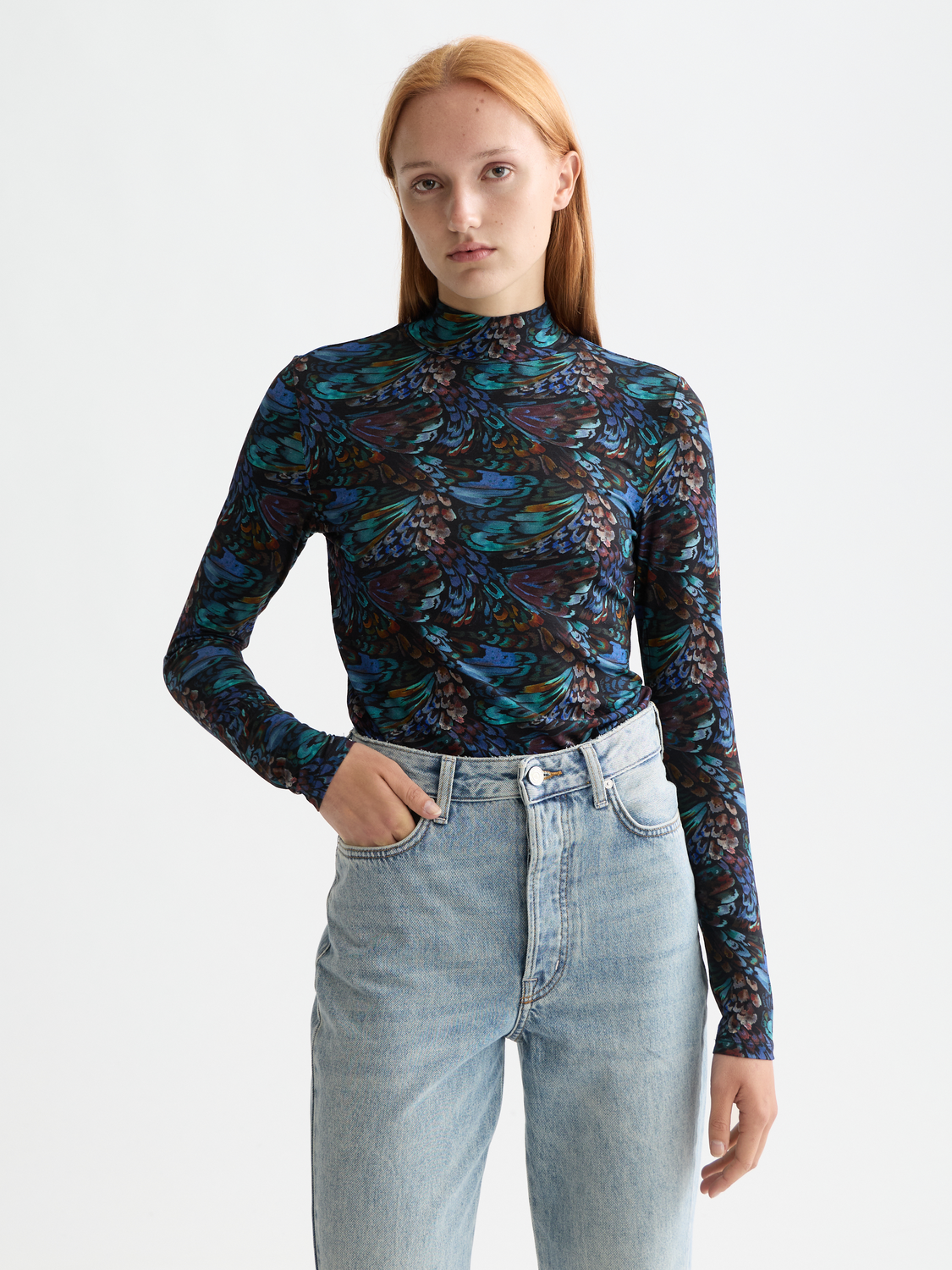 Printed mock neck - Scotch & Soda AU