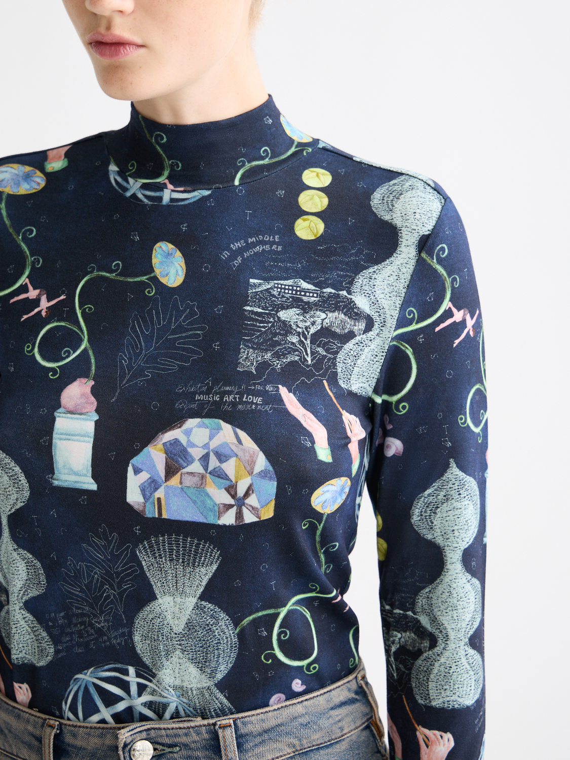 Printed mock neck - Scotch & Soda AU