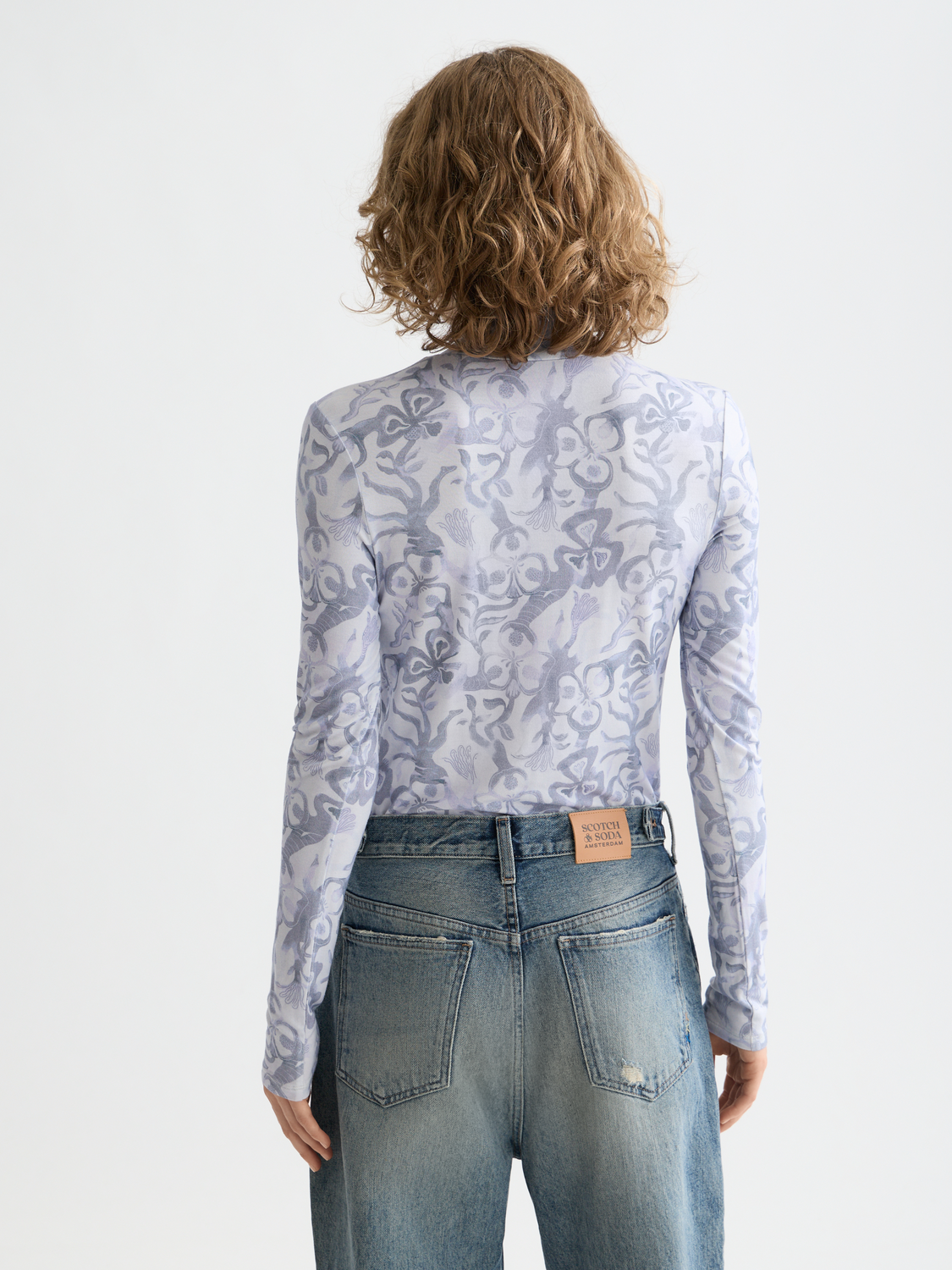 Printed mock neck - Scotch & Soda AU