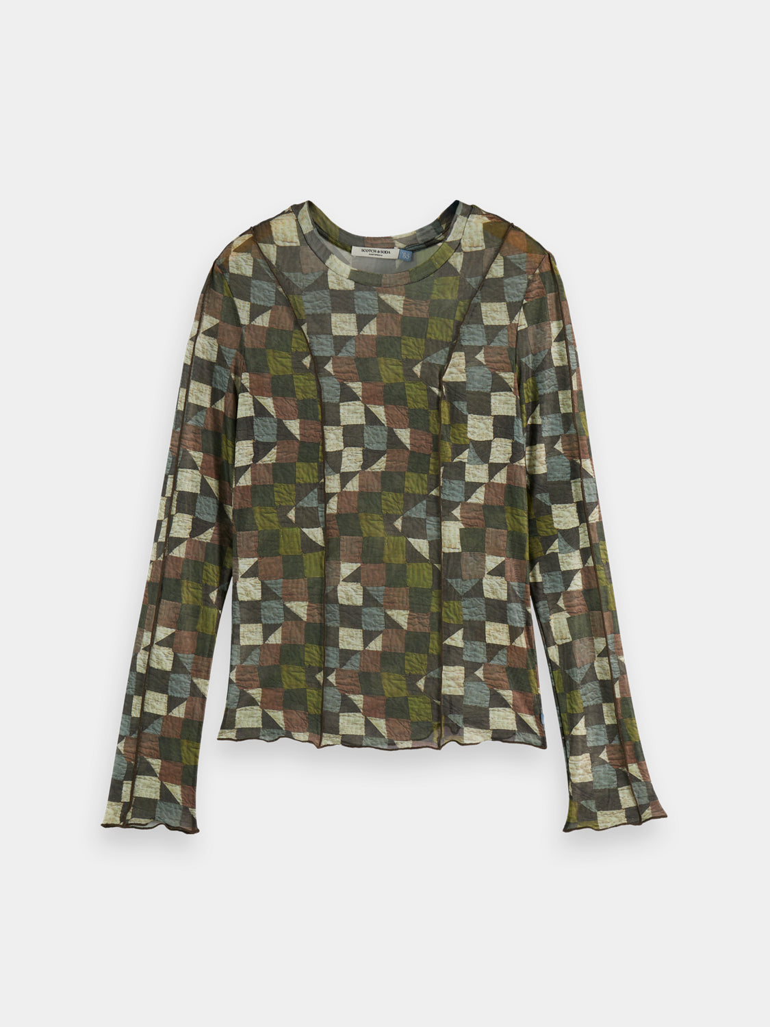 Mesh long sleeved t-shirt - Scotch & Soda AU