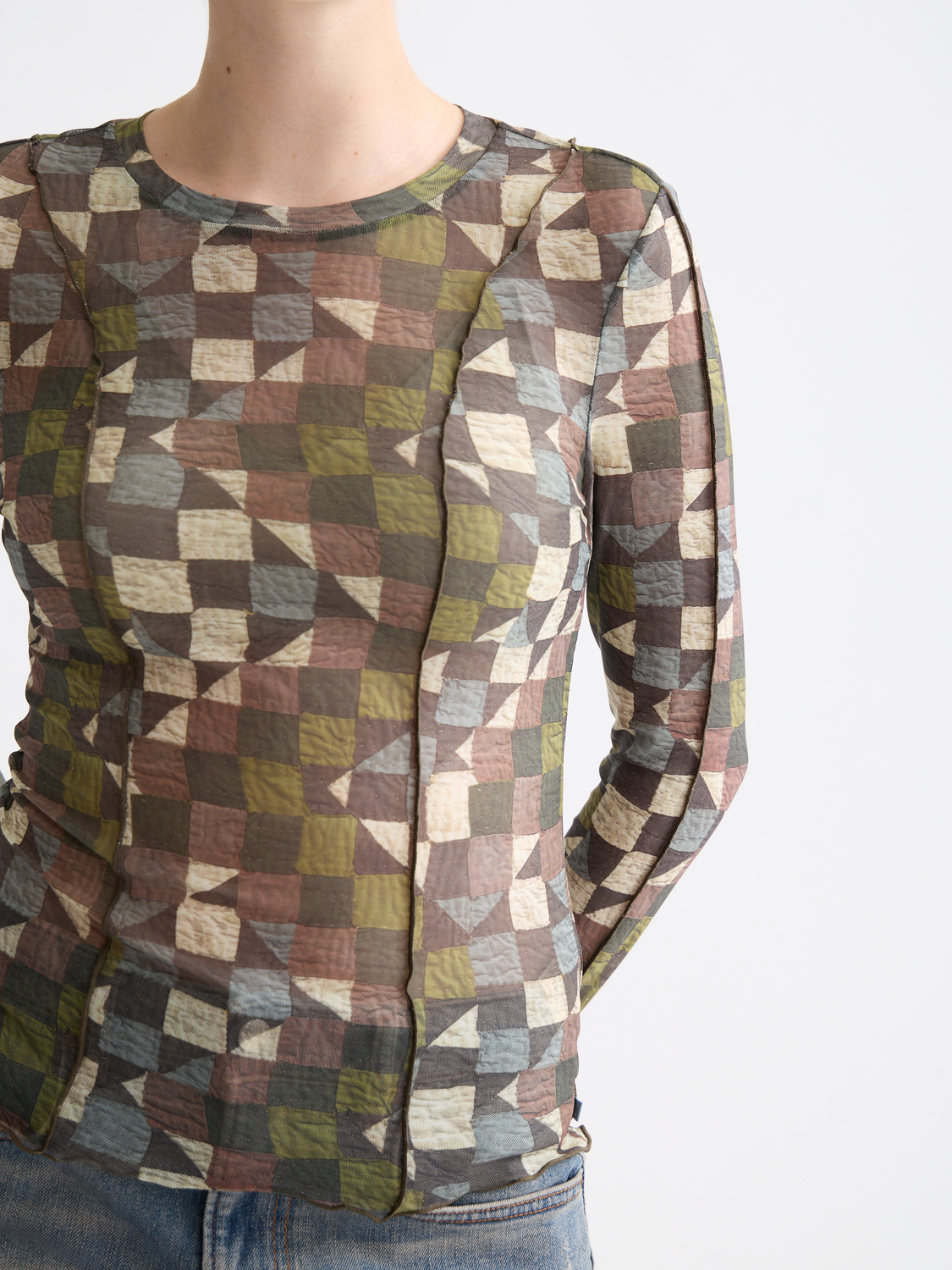 Mesh long sleeved t-shirt - Scotch & Soda AU