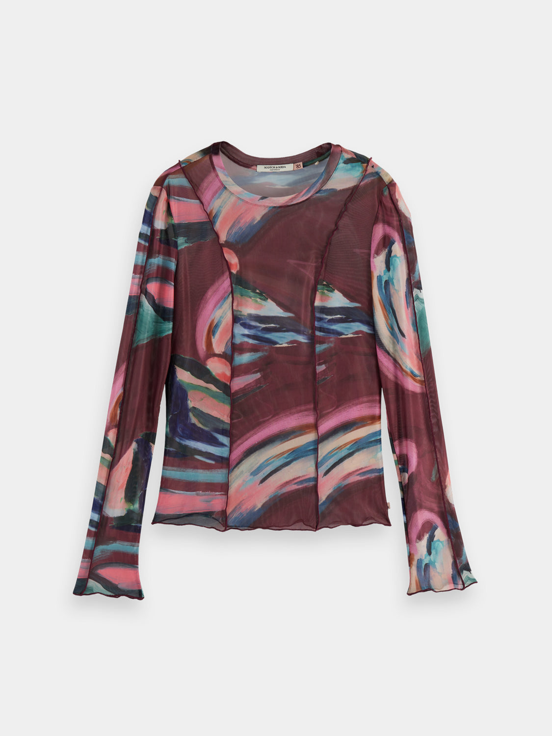 Mesh long sleeved t-shirt - Scotch & Soda AU