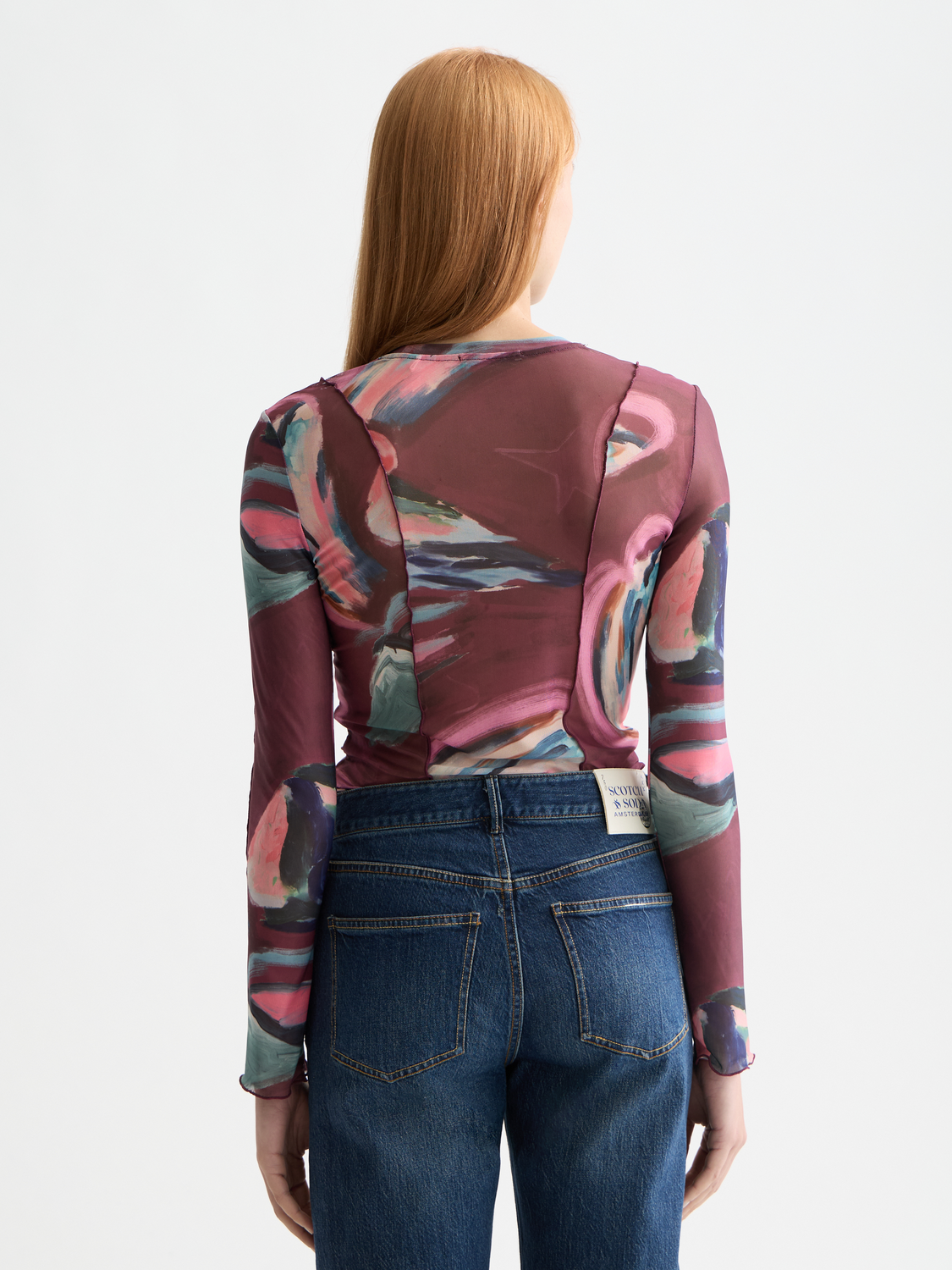 Mesh long sleeved t-shirt - Scotch & Soda AU