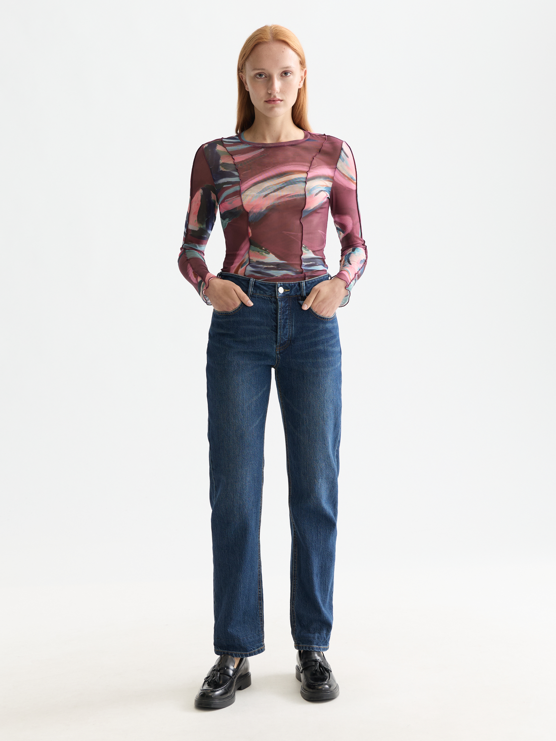 Mesh long sleeved t-shirt - Scotch & Soda AU