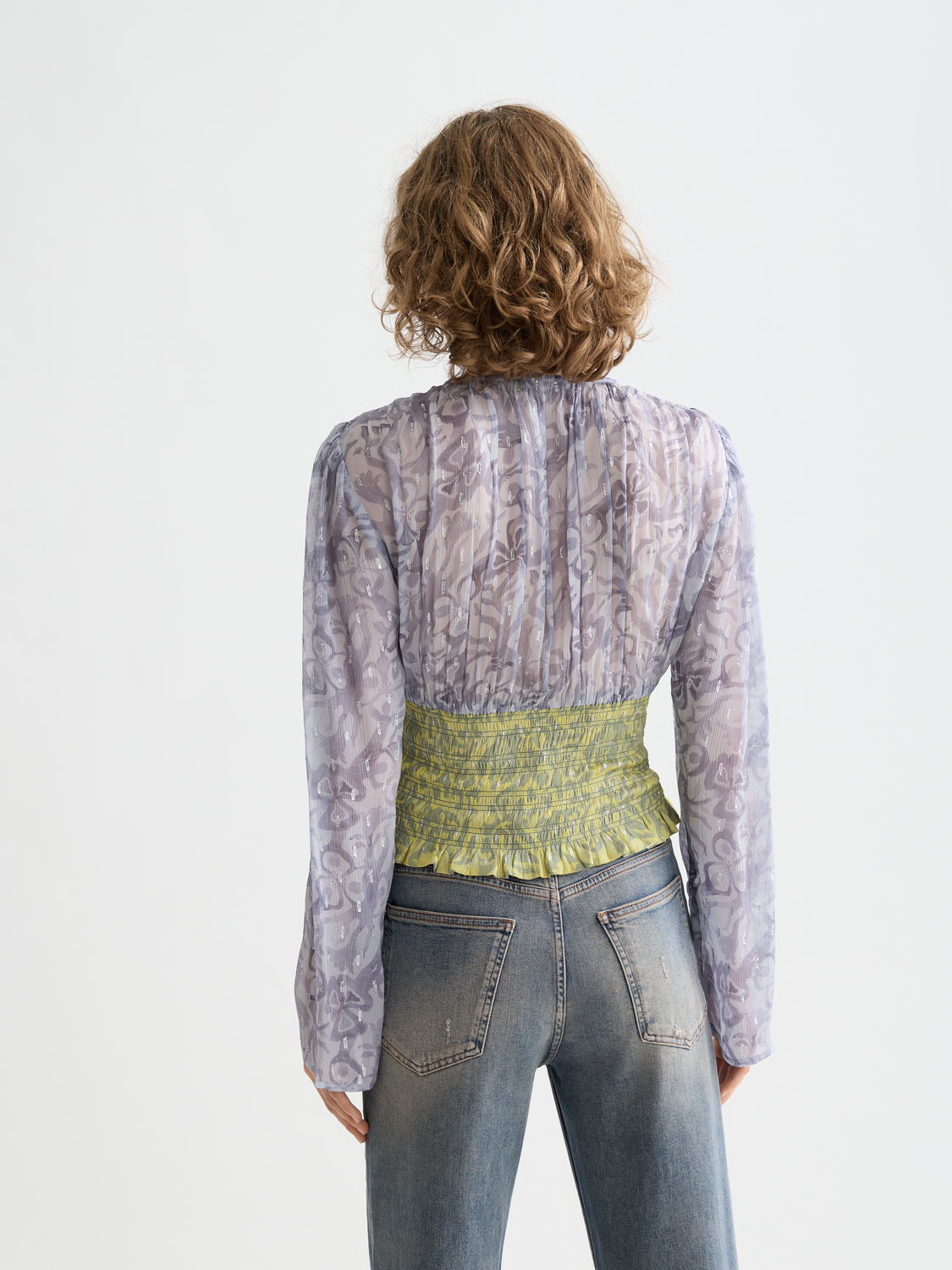 Smocked waist top - Scotch & Soda AU