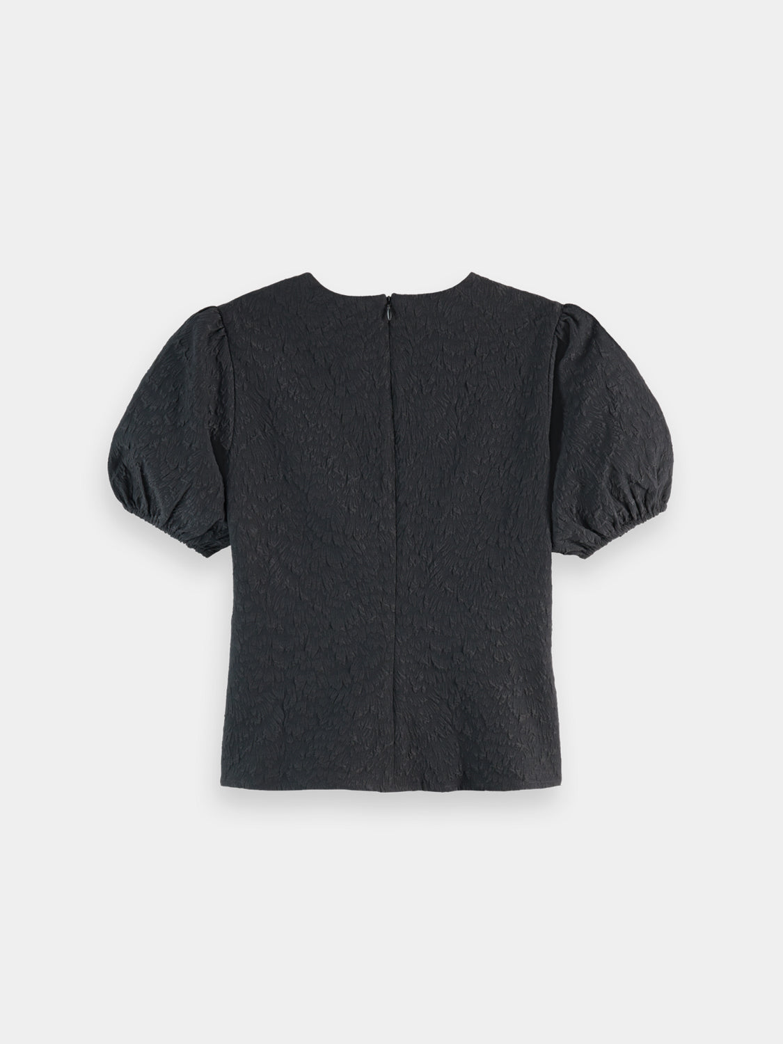 Puff sleeve textured top - Scotch & Soda AU
